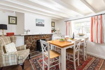 The separate dining-room is the perfect place to gather everyone for a holiday meal.