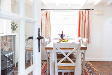 Lunch is served in the dining-room.