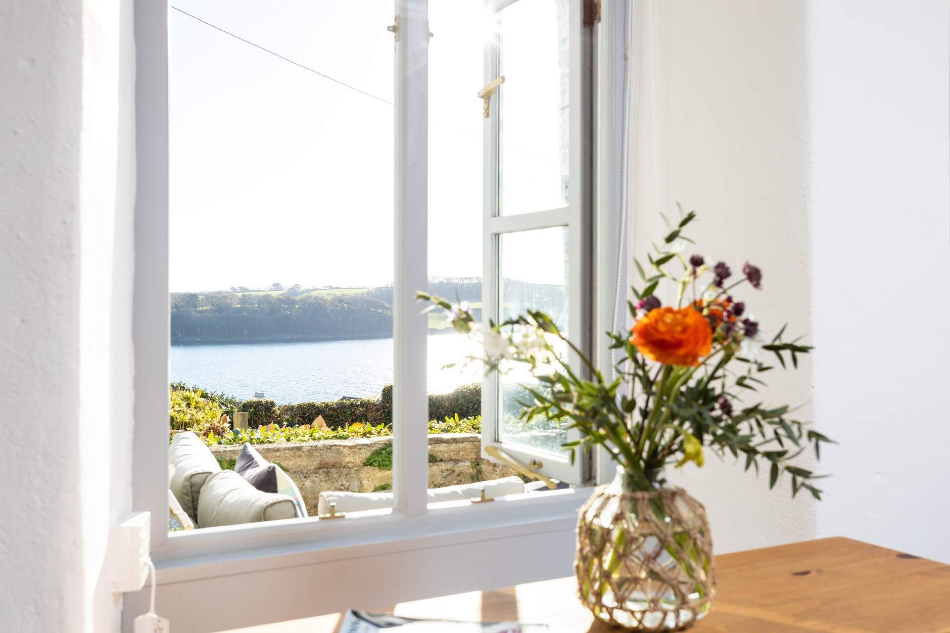 The captivating view from the ground floor sitting-room/diner. 