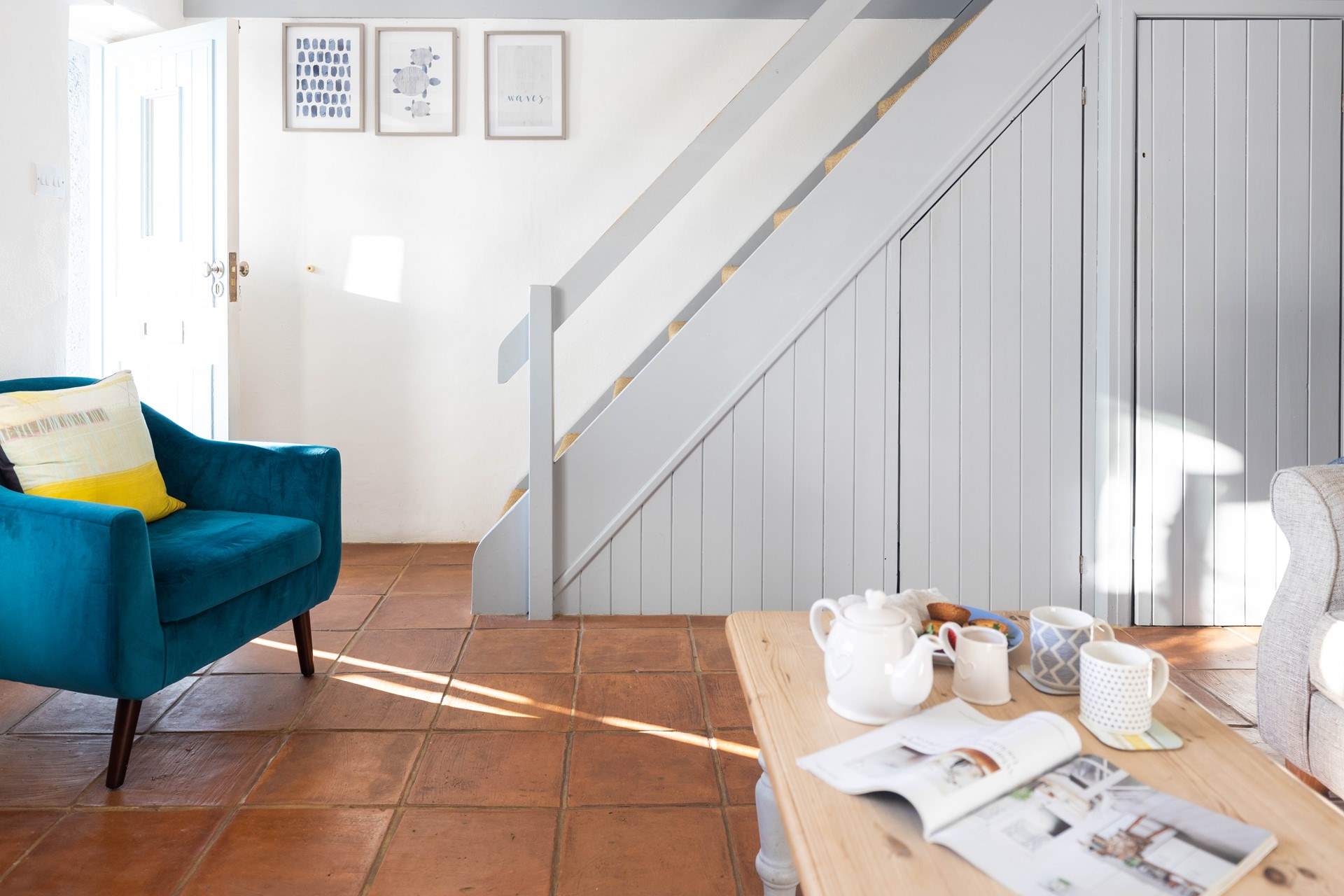 The tiled floor is perfect if your four-legged friend is holidaying with you.