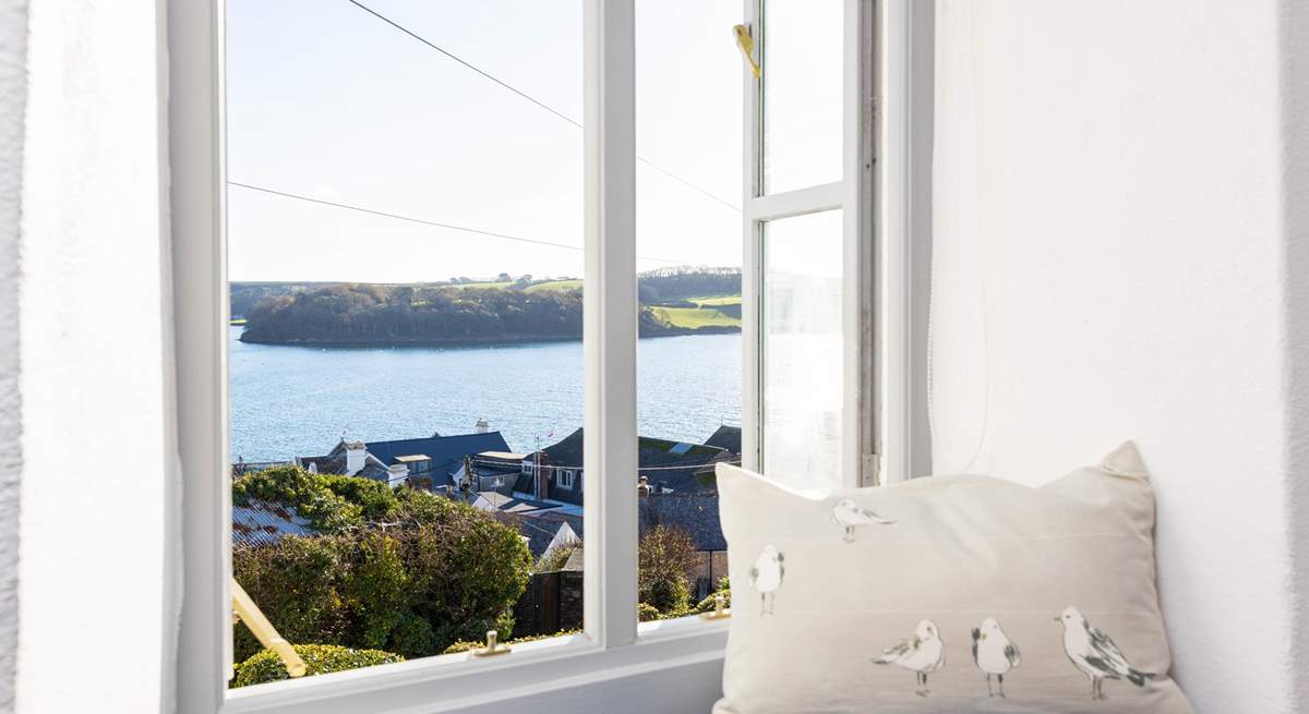 Sit on the window seat in the double bedroom and take in the gorgeous views.