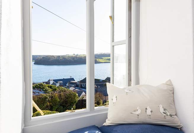 Sit on the window seat in the double bedroom and take in the gorgeous views.