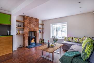 The wood-burner will keep you cosy throughout the year.