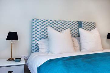 A super-king double bed awaits in bedroom 1.