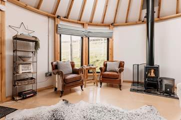 And the wood-burner will keep you toasty no matter the weather.