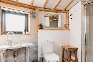 The shower-room is perfect for refreshing after exploring the local area.