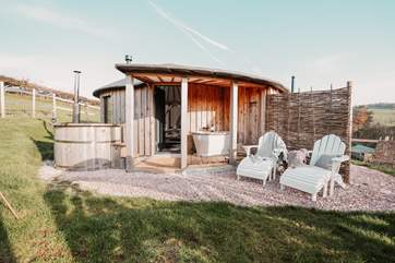 Or sink into the warmth of the wood-fired hot tub, the choice is yours.