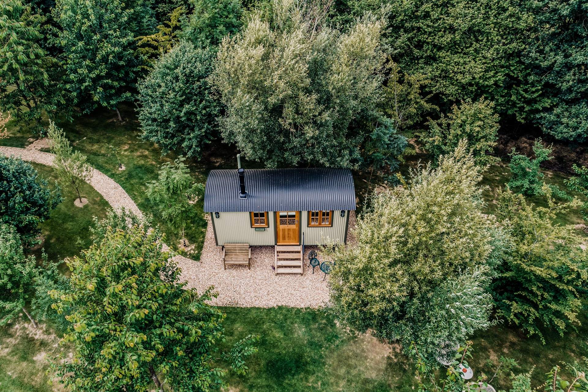 Meander through the trees to find your secluded paradise. 