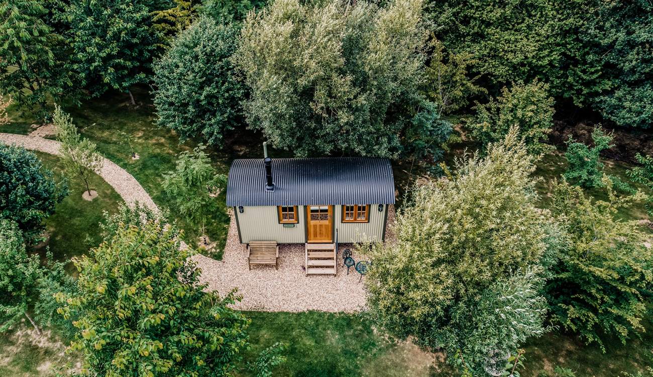 Meander through the trees to find your secluded paradise. 