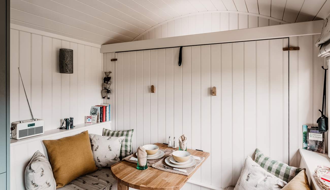 On a rainy day, pop on the radio and get stuck into a good book.