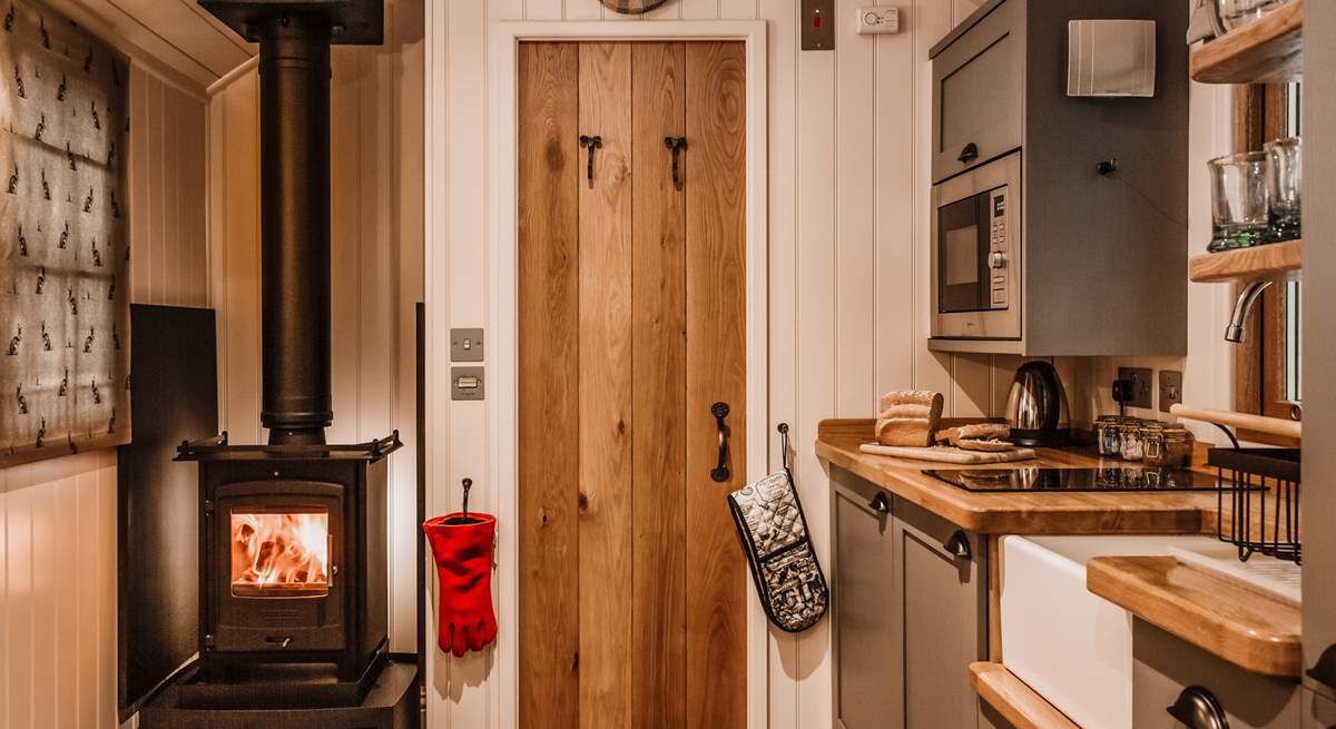 Light the warming wood-burner and stay snug throughout the seasons. 