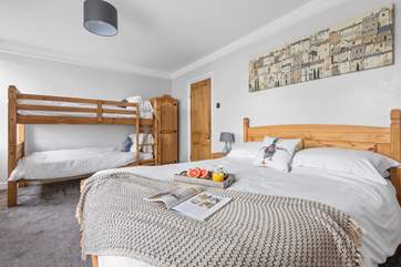 Bedroom 1 is perfect for families. The bunk-beds are available on request.