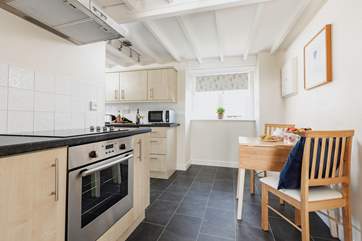 The kitchen/diner has all the equipment you'll need to cook a holiday meal.