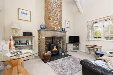 A gorgeous wood-burner will keep you cosy whatever the weather.