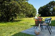 The garden is shared with guests of The Stables but you each have your own patio, set out of sight from each other.