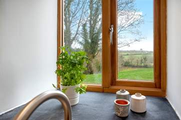 It won't be a chore if you are tied to the kitchen sink with such a beautiful view.