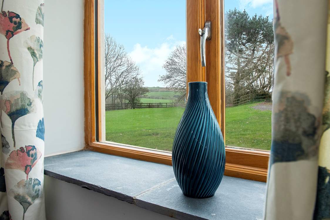 Enjoy the countryside views that stretch out in front of you.