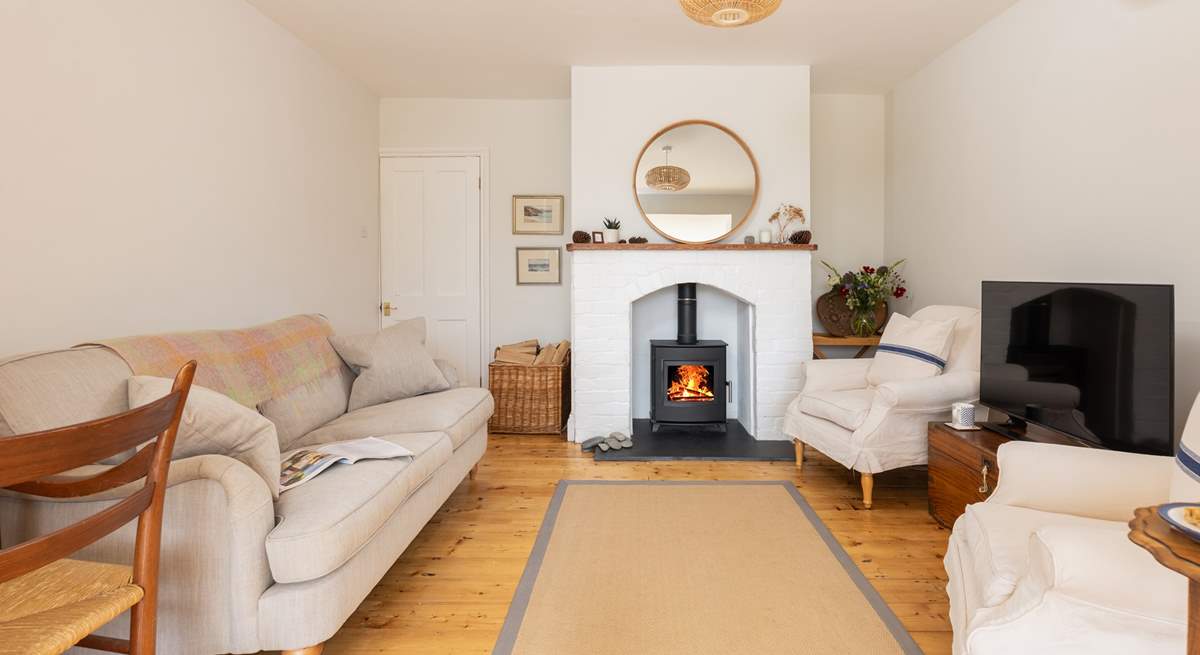 Relax together in the gorgeous sitting-room.