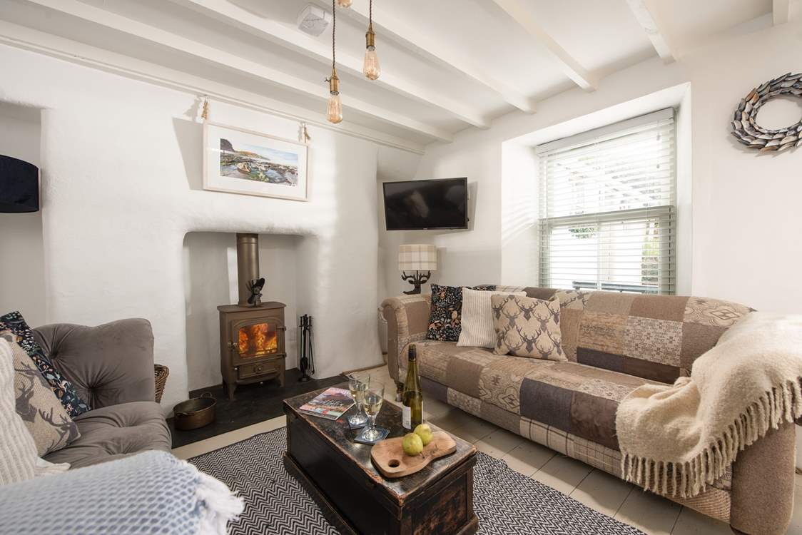 Snuggle up and catch a movie on the Smart TV after a busy day exploring.