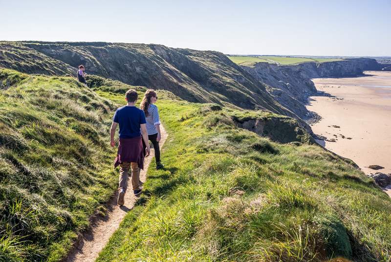 Wander along the Cornish coast path.