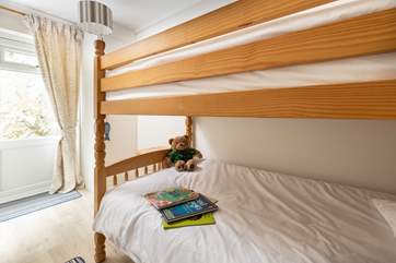 The children will adore the bunk-beds in bedroom two.