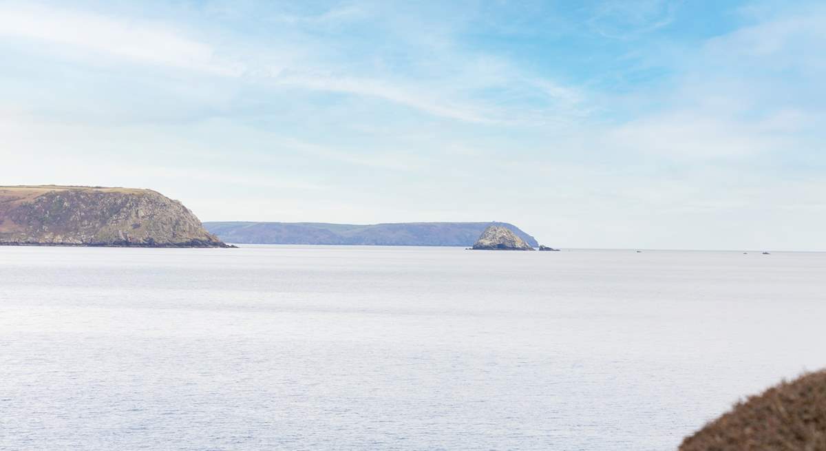 This is your view looking out towards Gull Rock and Gerrans Bay. 