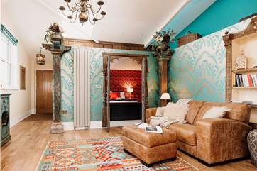 From its antique features to designer wallpaper, no detail has gone amiss.