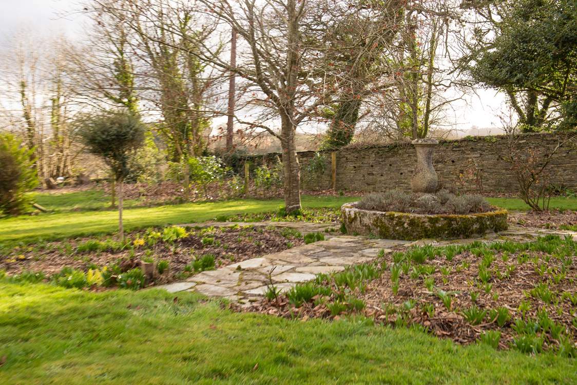 There is a large private garden to enjoy and and you can also explore the delights of the owners' grounds and woodland.