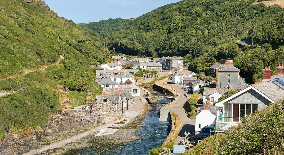 There are some great coastal walks around the pretty village of Boscastle.