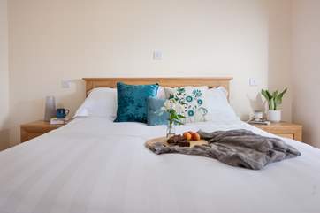 The decor complements the setting.