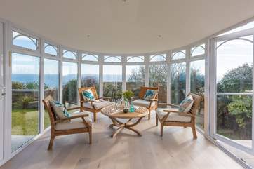 You are sure to while away many an hour in the sun-room.