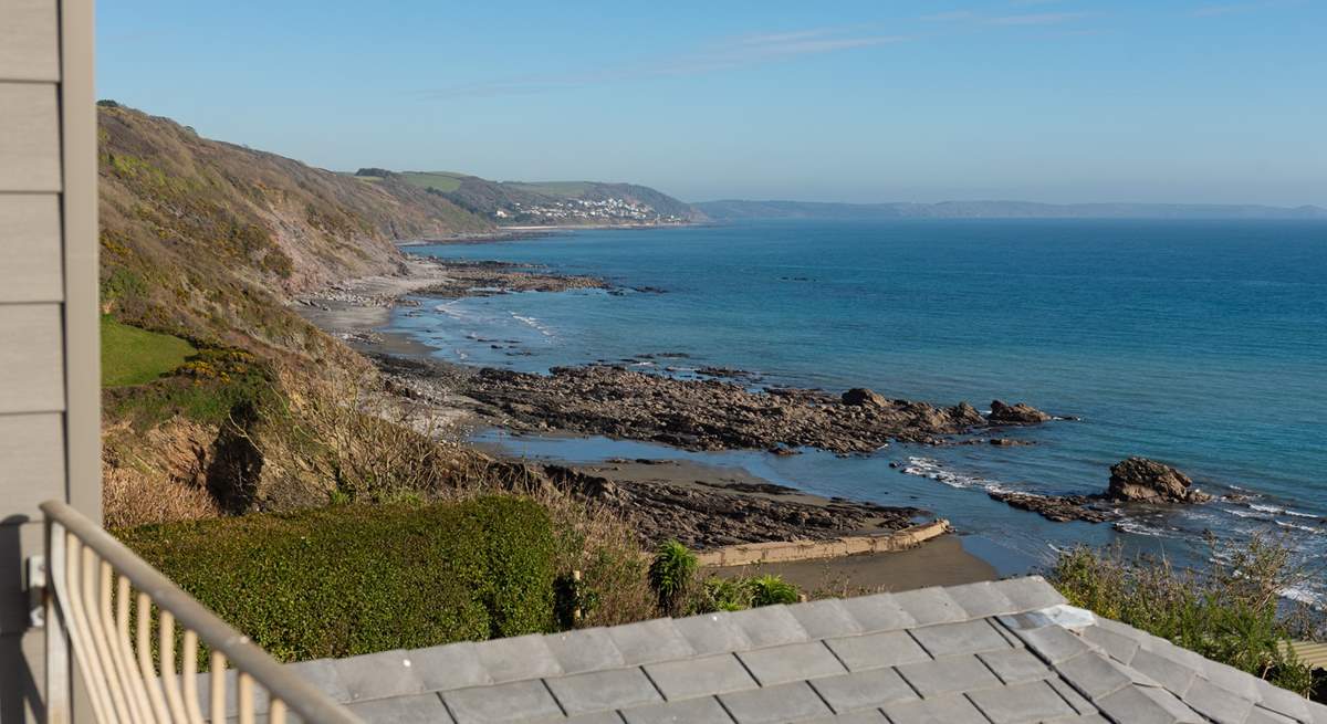 The view stretches all the way along the coast out to Rame Head, it's quite stunning.