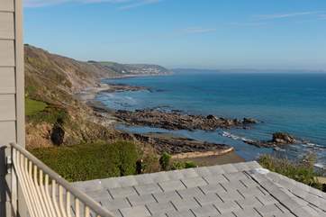 The view stretches all the way along the coast out to Rame Head, it's quite stunning.