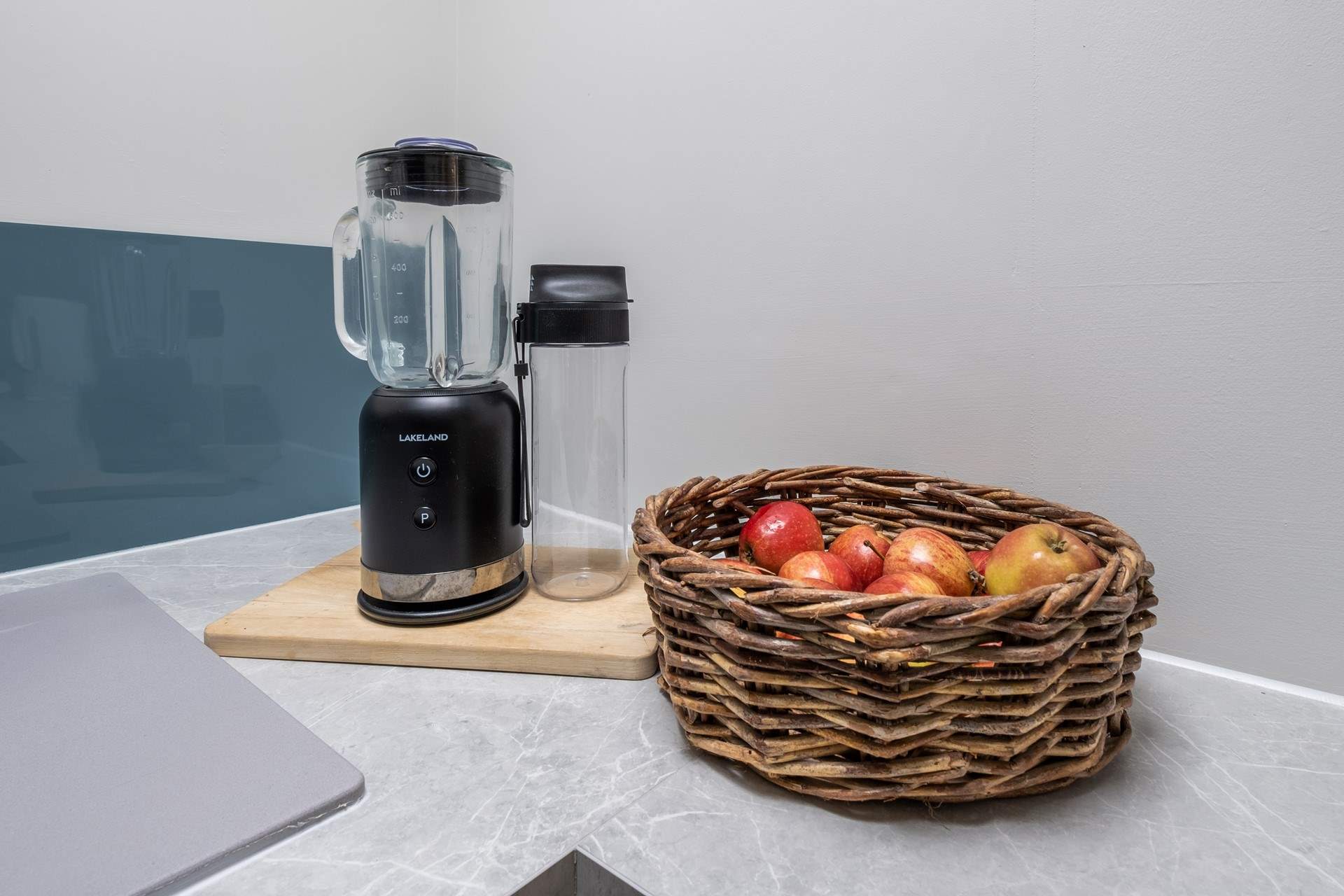 Your find a complimentary basket of apples so you can have a go at making your own apple juice.
