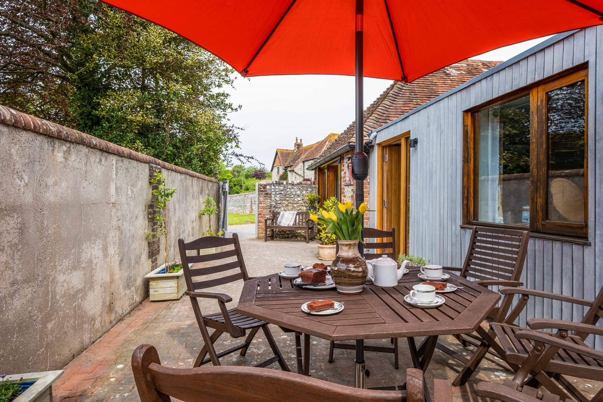 What better place to sit and relax after a busy day exploring the Sussex countryside.