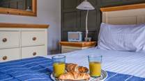 Enjoy a lazy morning and have breakfast in bed.