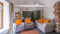 There are many original features including stone walls and beams but with some modern additions including under-floor heating.