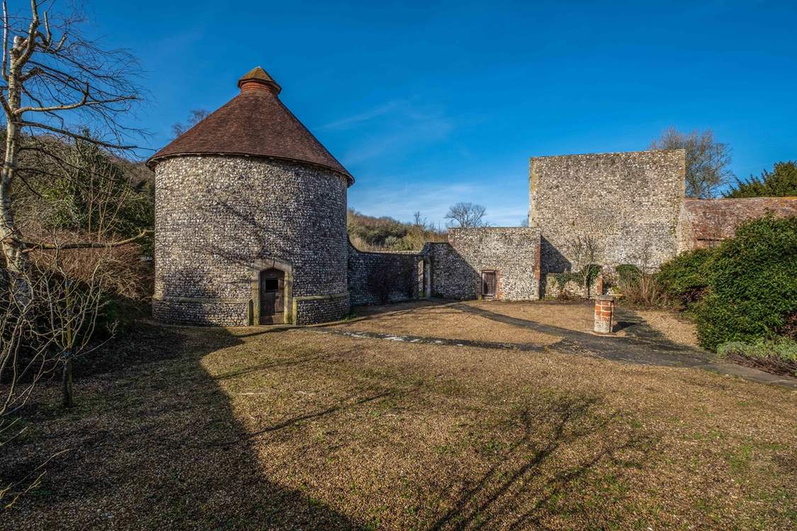 The Dovecote is the best preserved part of the old farm buildings which date from the Medieval era.