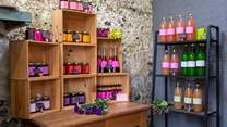 You can visit the shop to purchase some lovely home-made produce including mulberry white wine vinegar, mulberry jams, chutneys and pure apple juice.