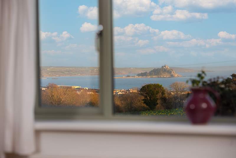 The stunning views can be enjoyed from the balcony and sitting area.