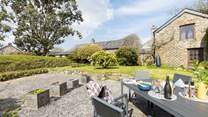 The large south-facing garden is perfect for the kids and family dogs to let off steam and is accessed via the wooden gate from the front of the house.