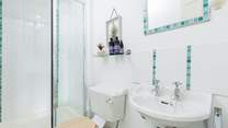 The en suite shower-room to bedroom four.