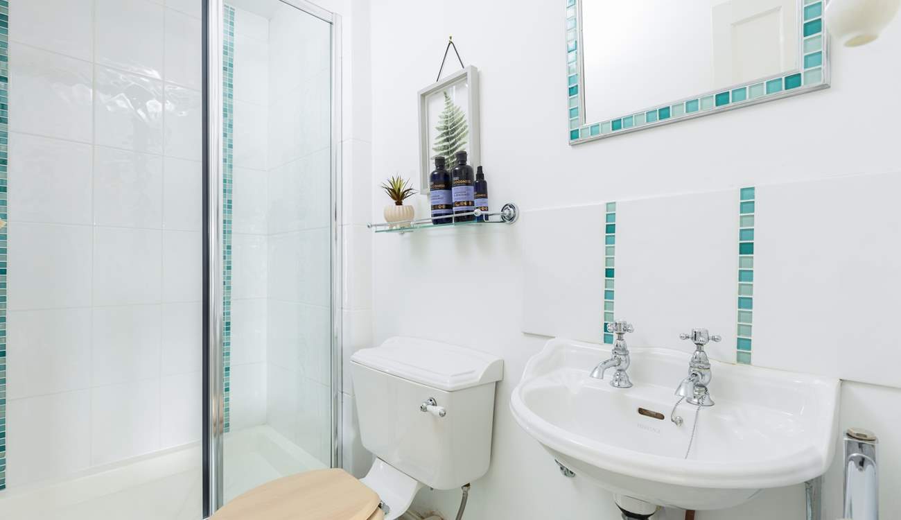 The en suite shower-room to bedroom four.