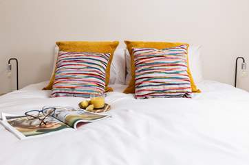 Lovely linens await.