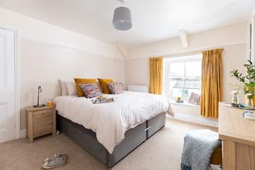 Bedroom two has a 'zip and link' bed so you can choose either twin beds or a super-king double.
