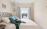 Pretty bedroom three has a double bed.  - Thumbnail Image