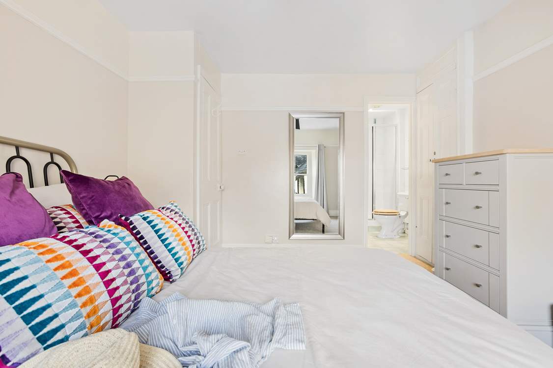 The en suite shower-room is perfectly positioned and a lovely addition.