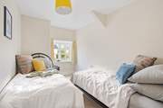 The twin room offers a place to relax and unwind.