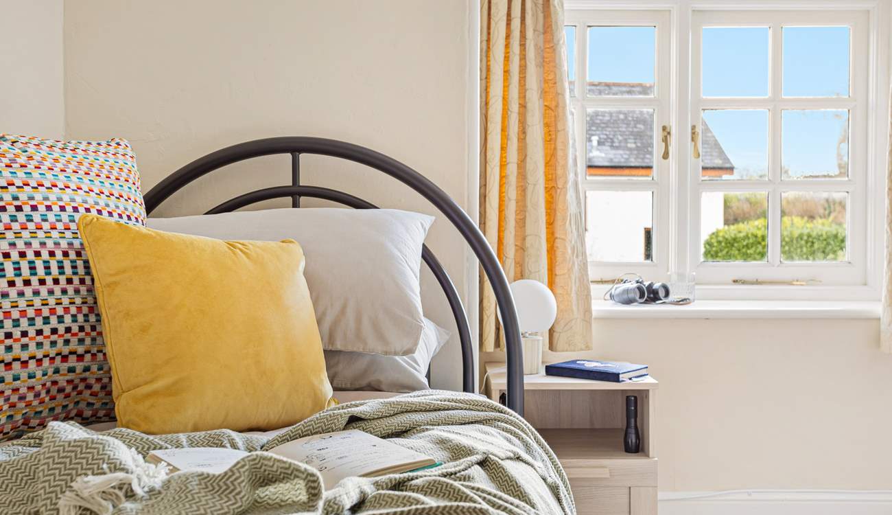 The twin room is ideal for either children or adults. 