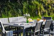 The large south facing back garden offers the perfect backdrop to any al fresco feast!